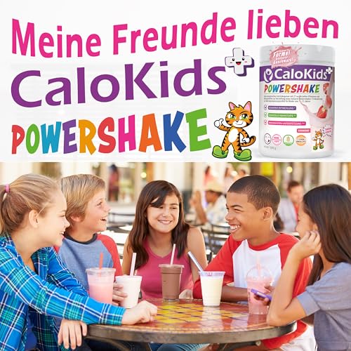 Hochkalorische Trinknahrung für Kinder, Nährstoffreicher Shake mit Vitaminen & Mineralstoffen, Unterstützt Wachstum, Immunsystem & Entwicklung, Kinder Smoothie | CaloKids + (Vanille 500g)