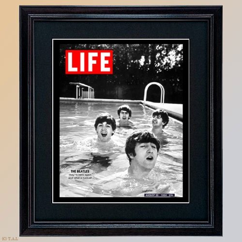 Amazon.co.jp: LIFE誌 ビンテージフォト ビートルズ BEATLES 額装 人気