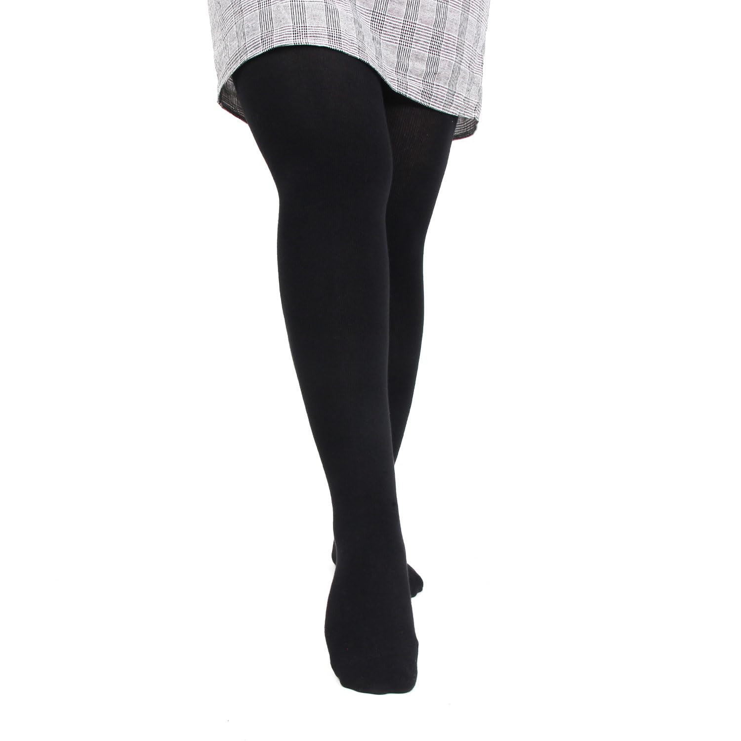 - Women's Cotton Knee High Socks (BS578BK-06_Black_13-16 Years)