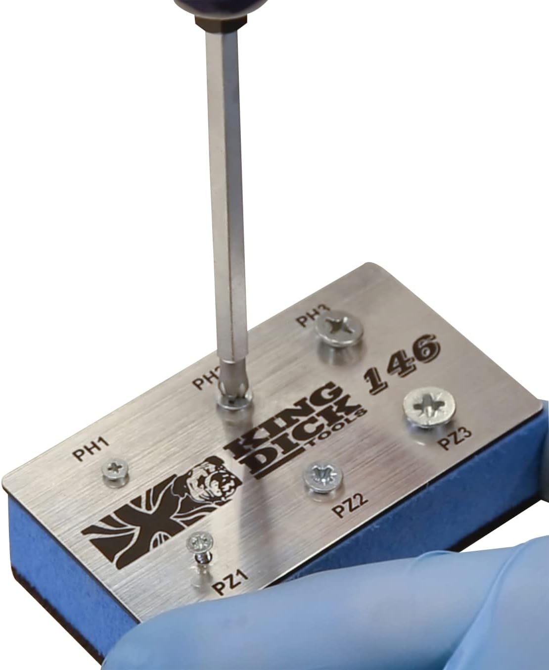 King Dick 1-for-6 Screwdriver Insulated PZ1, PZ2, PZ3 & PH1, PH2, PH3 (INS14610)