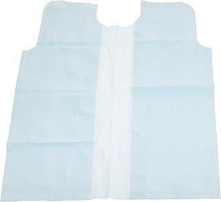 TIDI Products ALP 813 Avalon Papers Standard Exam Gown, Tissue/Poly/Tissue, Blue (Pack of 50)