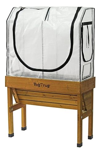 Small WallHugger Greenhouse Frame & Multi Cover Set White