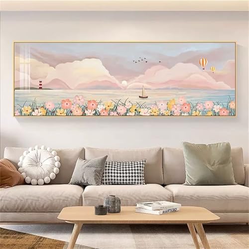 Diamond painting 5D fleur abstraite, kit de broderie diamant complet pour adulte et enfant