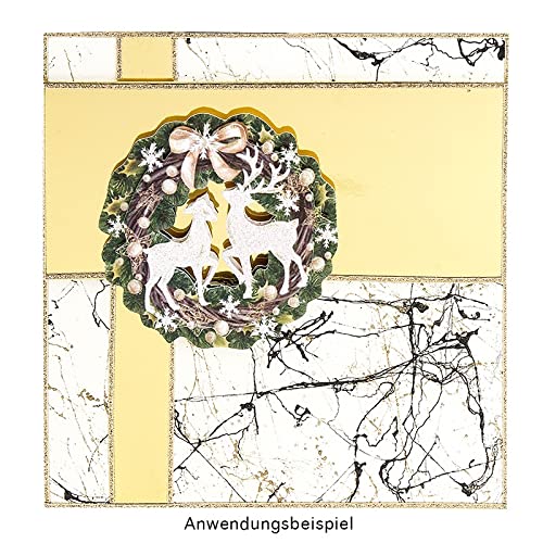 Ideen mit Herz 3D-motieven, uitgestanst, ca. 7 tot 10 cm, 10 stuks in zak | afbeeldingen om te knutselen | wenskaarten, verjaardagskaarten zelf maken | beeldmotieven voor scrapbooking en doe-het-zelf