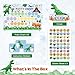 WERNNSAI Potty Training Chart - Dinosaur Toilet Training Reward Chart with 270 Potty Stickers Crown Pink Sticker for Boys Toddler Kids Ideal Gift Birthday