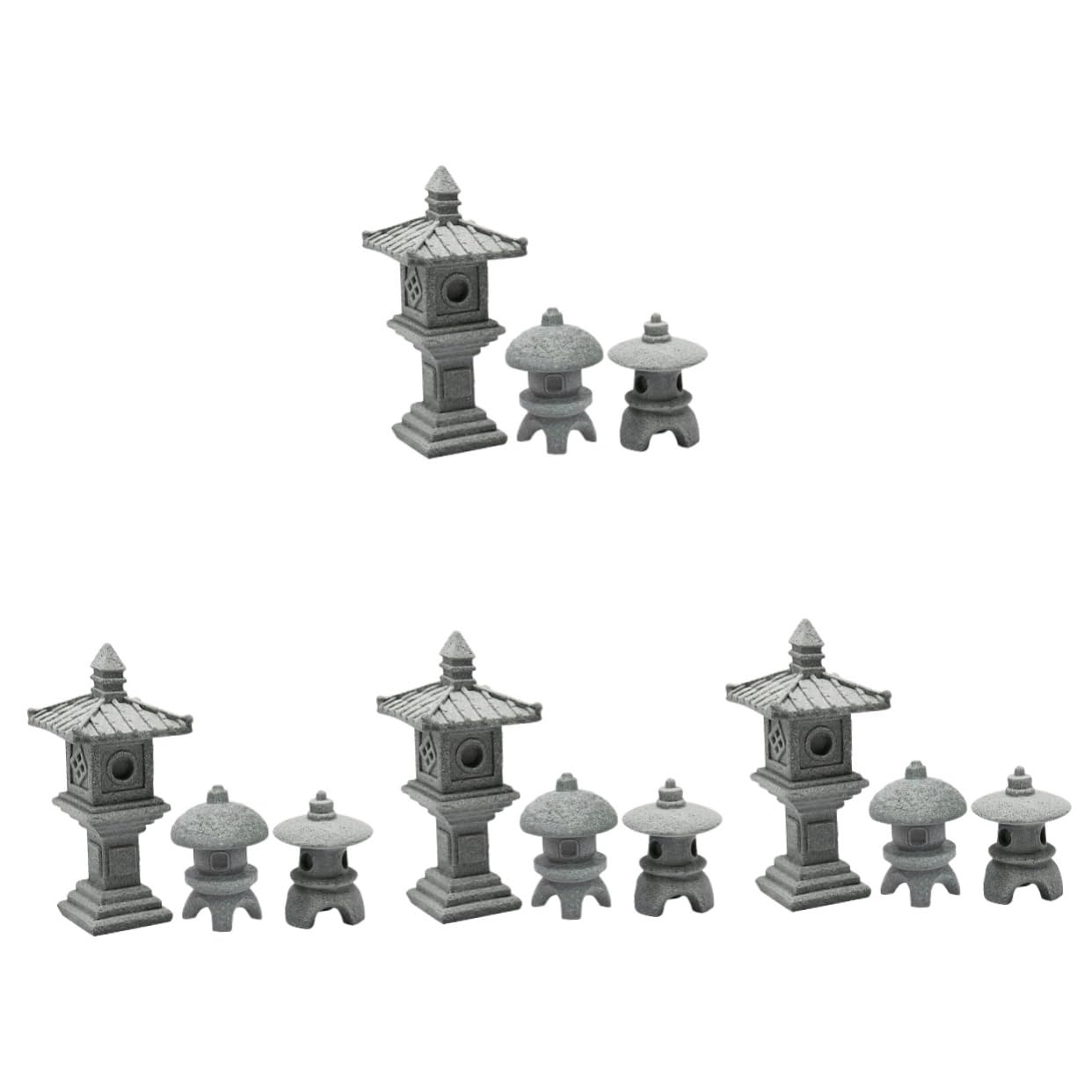 Kit de bonsaï avec mini pagode en grès pour créer un jardin zen intérieur