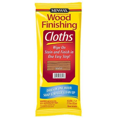 Minwax 30821 Wood Finishing Clothes, Maple, 8-Pack by Minwax