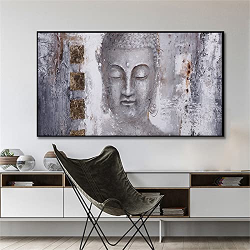 Diamond painting Bouddha grand format 60x180 cm pour adulte et décoration murale zen