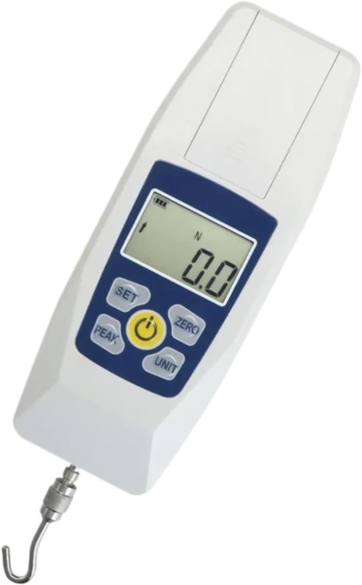 Digital Force Gauge, Push Pull Force Gau Dynamometer Tension Tester Pressure Thrust Meter With Units N/LB/Kg/Oz, Portable Stora Case(300N)