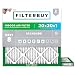 FilterBuy 20x20x1 MERV 8 Pleated AC Furnace Air Filter, (Pack of 2 Filters), 20x20x1 – Silver