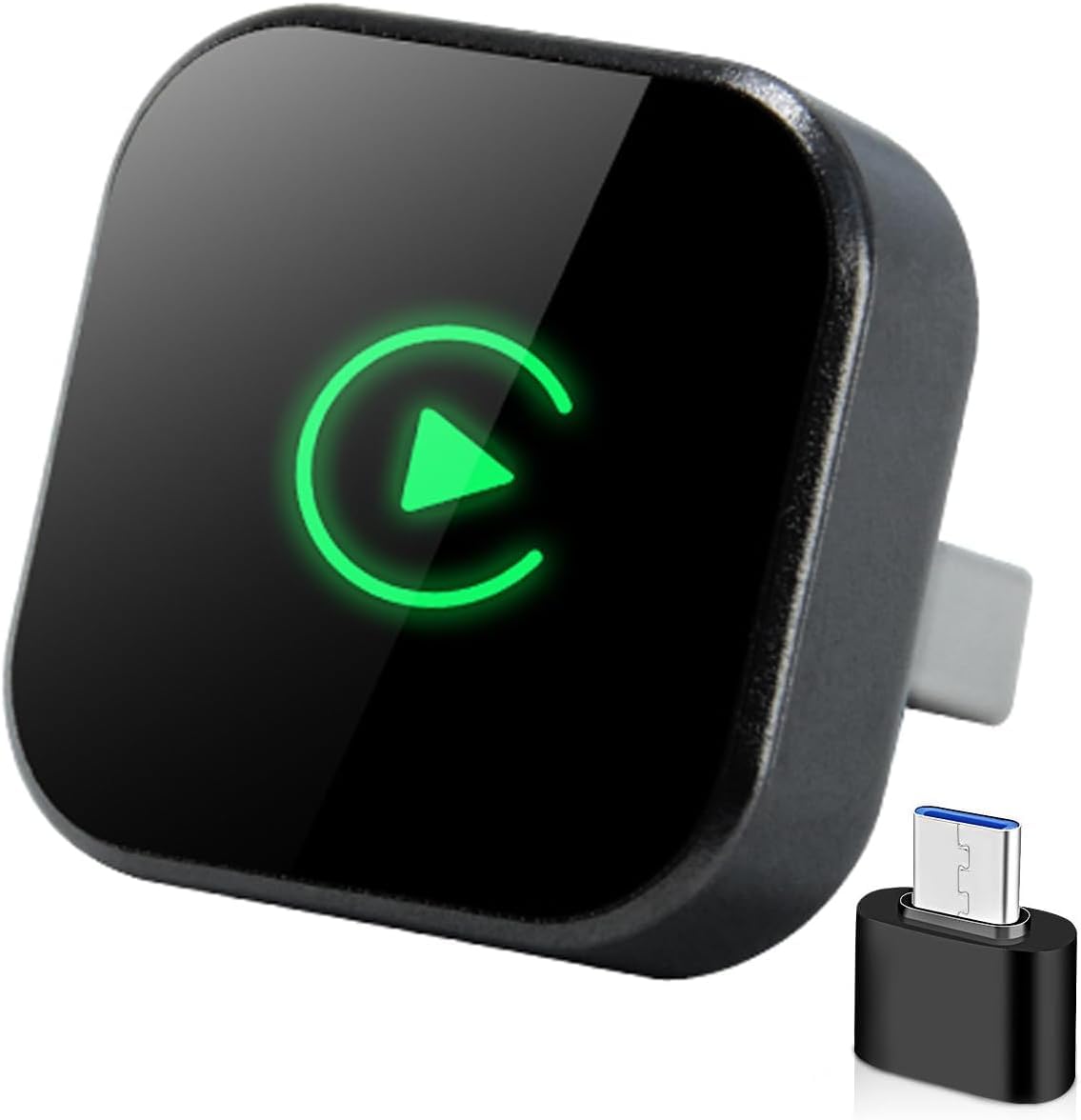 Adattatore CarPlay Wireless, adatto per Veicoli Dotati di CarPlay cablato, la funzionalità Plug and Play consente una Connessione rapida e stabile CarPlay Wireless, Dotato di Adattatore di Tipo C