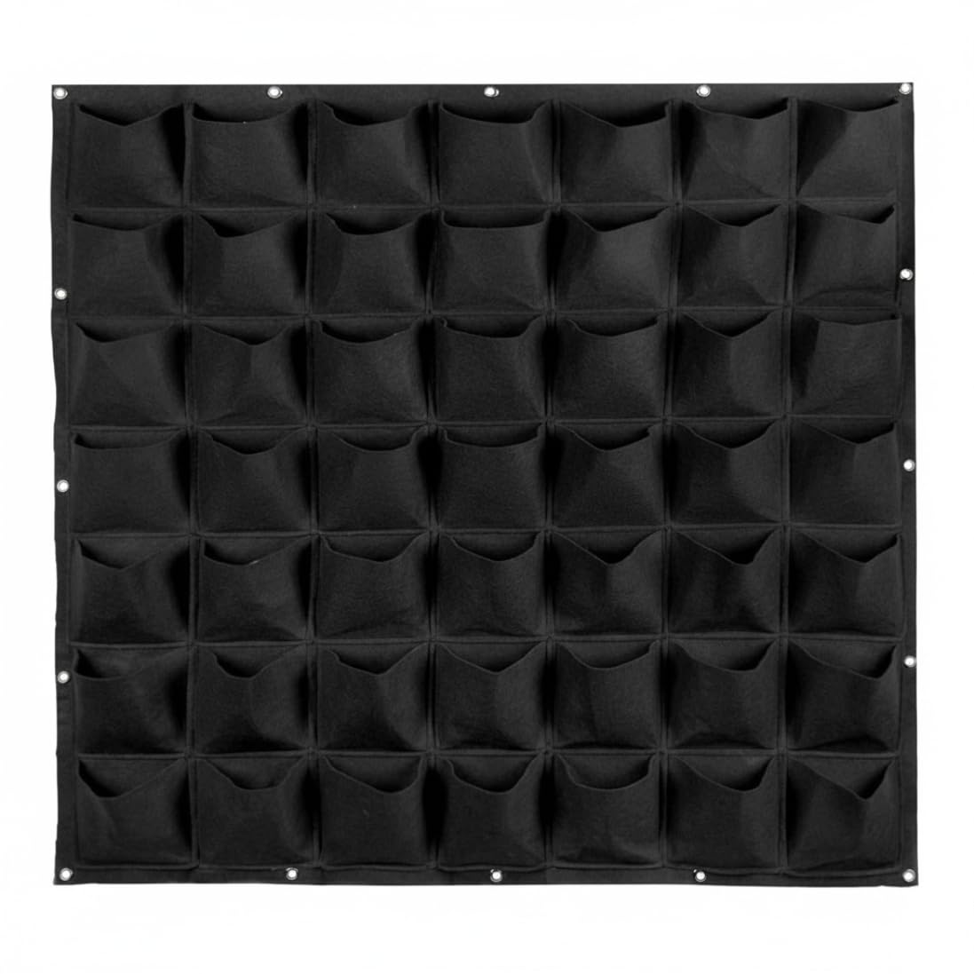 Jardinera de Pared Viva, macetero de Pared Vertical de 72 Bolsillos, Bolsas de Cultivo Verticales de Tela Negra de 39, 37x39, 37 Pulgadas para jardinería Interior y Exterior