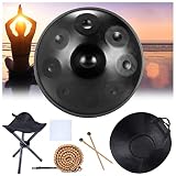 Oggetti applicabili]Handpan molto popolare nei giovani o negli adulti, è utilizzato in una vasta gamma di amanti della musica handpan, allo stesso tempo, può essere utilizzato per l'allenamento yoga, l'allenamento musicale, le esibizioni del team musicale, l'uso personale di viaggio, questo è Un tamburo handpan classico e di moda
