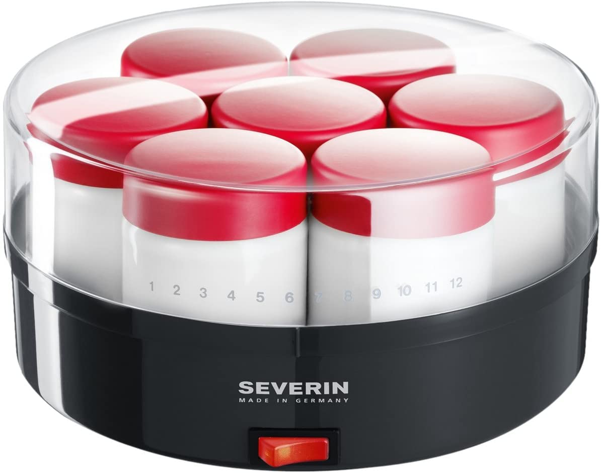 Severin JG 3516 Yogurt Maker Grigio Scuro/Rosso