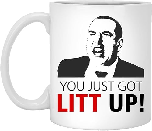 Taza Litt Up  You Just Got Litt Up  Louis Litt  Harvey Specter  Taza inspirada en trajes  Taza divertida  Regalo novedoso  Trajes de programa de