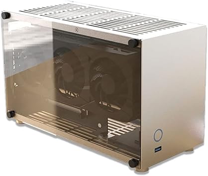 A4 ITX Mini Case Double-Sided Glass Gamer Gaming MOD Desktop Aluminum Computer Cabinet Transparent Acrylic Side Panel Support SFX Power