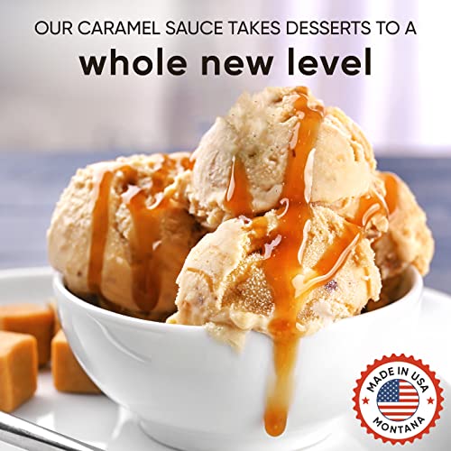 King's Cupboard Bourbon Caramel Sauce - The Perfect Sauce For Ice Cream, Fruit Dip, Topping Desserts, Caramel Drizzle For Coffee - Gluten-Free, Kosher, All Natural Ingredients, Made In Usa 10.4 Oz #TOP4