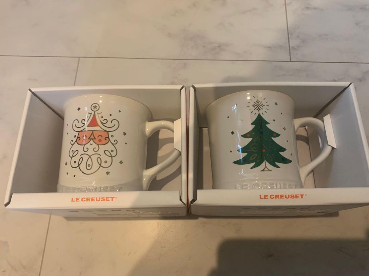 Amazon.co.jp: ル クルーゼ lecreuset クリスマス マグカップセット