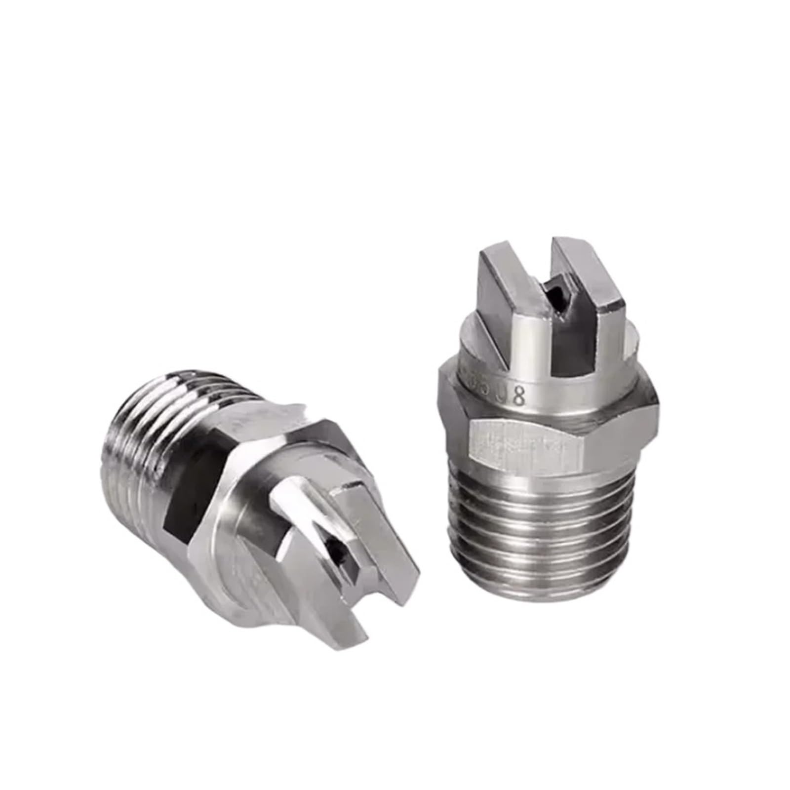 Flat Fan Spray Tip, Flat Fan Nozzle 1/4 BSPT Stainless Steel Veejet High Pressure(11002)