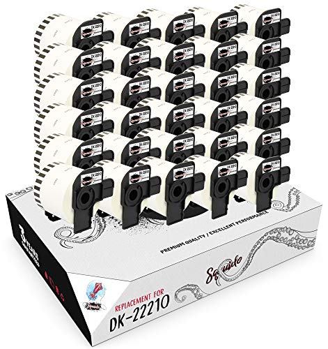 Rouleaux DK-22210 compatibles Brother P-Touch QL-700 et QL-800 pour étiquetage continu