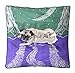 Sophia Art Weinender Wolf der Mond Gobelin Meditationskissen Boho-Bodenkissen Handgefertigtes Kissen Boho Sitzkissen Pouf Ottoman Indianerkissen Boho Mandala Boho-Mandala Bodenkissenbezug (mehr)