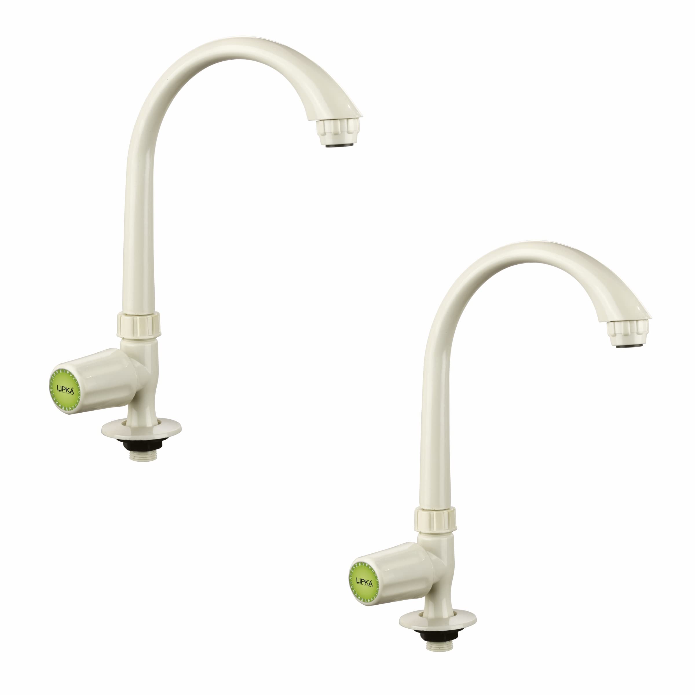 LIPKA Pack of 2 Royal Swan Neck with Swivel Spout Faucet |PTMT Water Tap | Ivory Color| (B0C4PF3XG6) Amazon Price History, Amazon Price Tracker