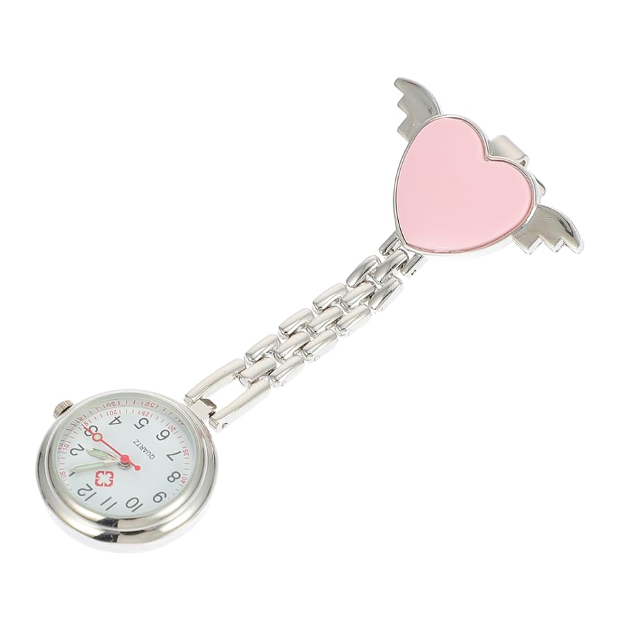 Orologio Da Tasca Per Infermieri - Lega Argento, Con Spilla, Digitale - Foto 6