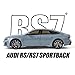 Haochi 1:24 Officially Licensed Audi RS7 Alloy Diecast Model Car - Opening Doors, Lights & Sounds with Horn, Pull Back Action, Shock Absorption, Steering & Foldable Side Mirrors (Grey)