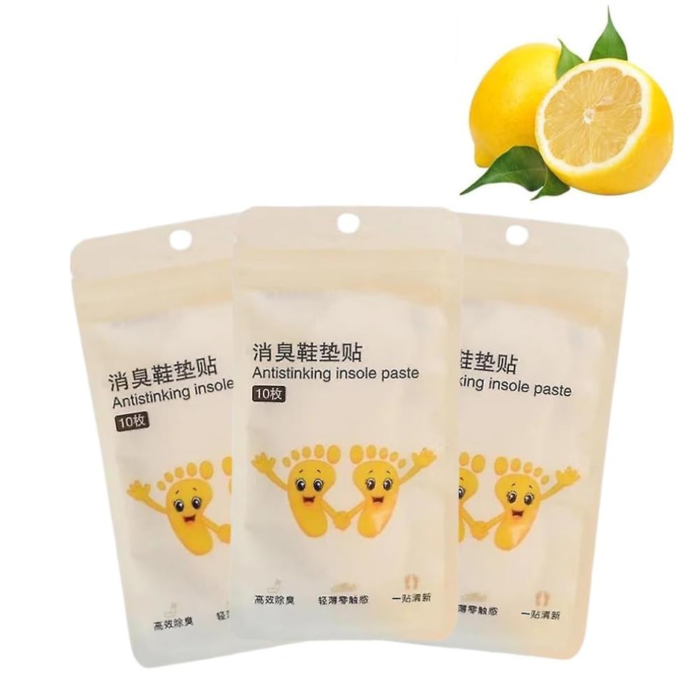 Newvent® Foot and Shoe Deodorant Peeling Sticker | 30pcs Lemon Fragrance Bad Smell Remove For Shoes | | Sweat Absorbing Antibacterial Shoe Deodorizer (Pack of 30Pcs)-picture-25