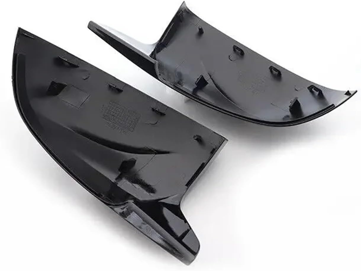 Compatible For BMW X3 F25 X4 F26 X5 F15 X6 F16 2014-2018 Car Replacement Rearview Side Mirror Cover Wing Cap Exterior Door Case Trim Carbon (Color : Gloss Black)