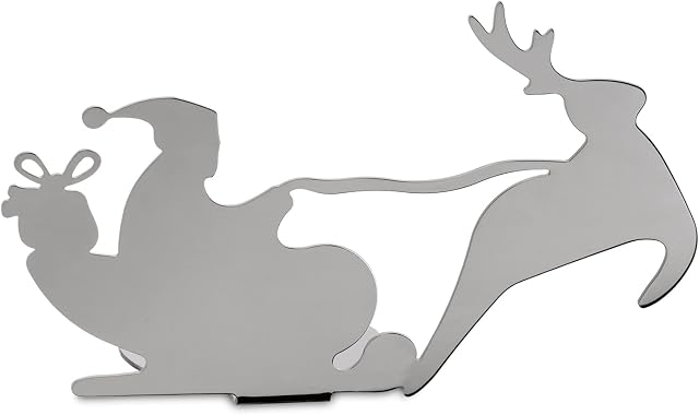 Alessi BM07 Christmas Ornament, Grey, 15 x 6.7 x 9 cm