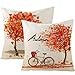 LTDKAEN Kissenbezüge aus Ahornblatt, 45 x 45 cm, 2 Stück, Herbstdekoration, Ahornbaum, Leinen, Kissenbezüge für Sofa, Schlafzimmer AH so günstig Kaufen-LTDKAEN Kissenbezüge aus Ahornblatt, 45 x 45 cm, 2 Stück, Herbstdekoration, Ahornbaum, Leinen, Kissenbezüge für Sofa, Schlafzimmer