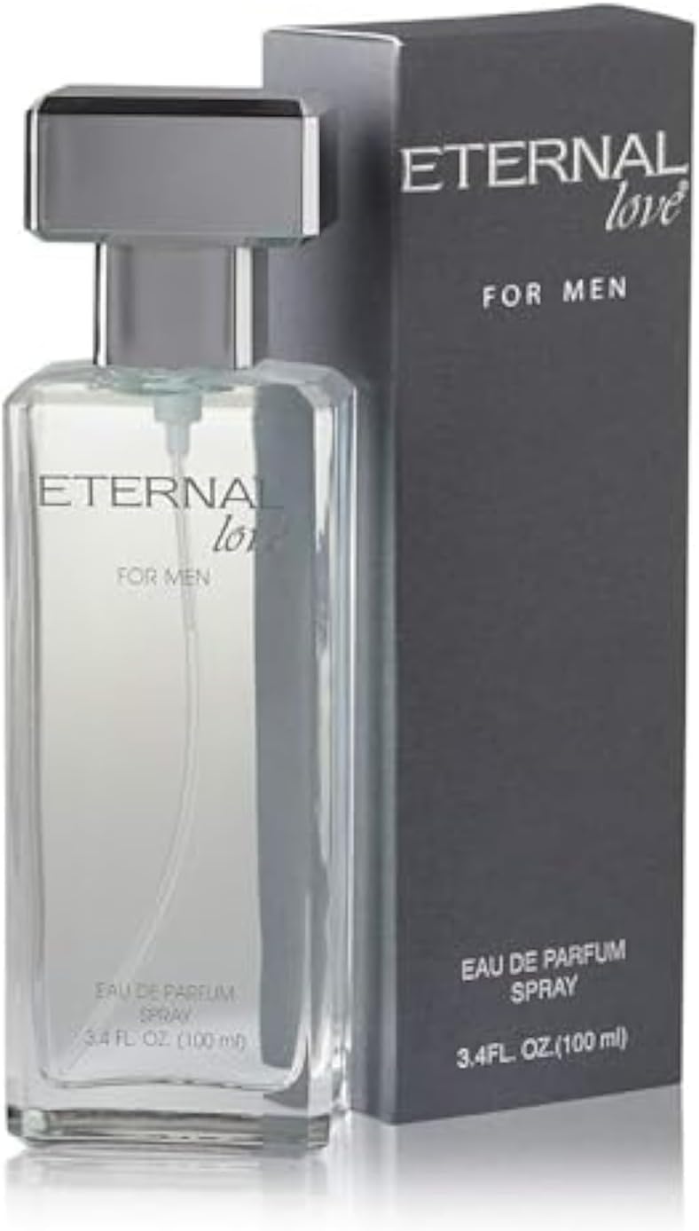 Eternal Love Eau De Parfum for Men | Travel Size | Fresh, Cool & Energizing Scent | Long-Lasting Perfume | Woody EDP for Man | Gift for Him | 100ml