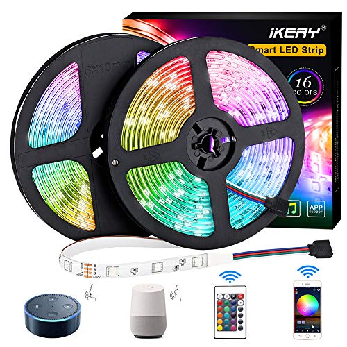 LED Strip Lights Smart WiFi 32.8ft Waterproof RGB 5050LEDs Color Changing Light Strips