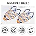Abaodam 2pcs Basketball Net Bag Mesh Multi-Function Sports Ball Carrier Capacity Football Carrying Container Shoulder Strap