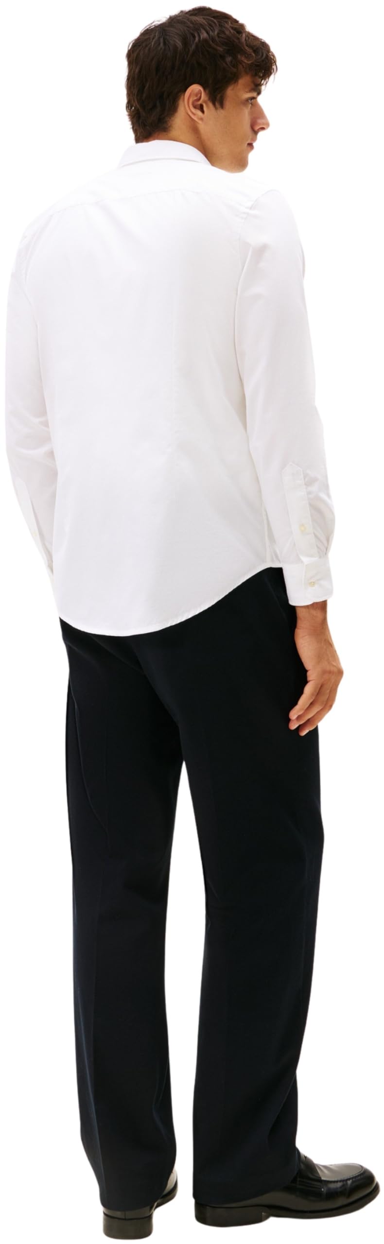 Tommy Hilfiger Uomo Camicia Flex Poplin Kent Collar Camicia da Lavoro