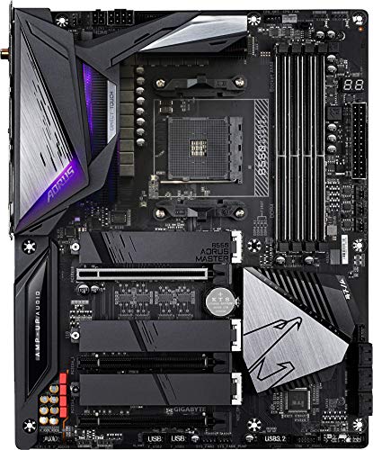 Image of GIGABYTE B550 AORUS Master Motherboard with Direct 16 Phases Digital VRM, Triple PCIe 4.0 x4 M.2 Direct from CPU, Intel Wi-Fi 6 802.11ax, 2.5GbE LAN, RGB Fusion 2.0.