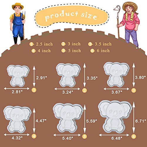 Flycalf Animal Cookie Cutters Tiger With Plunger Stamps Cake Decoration For Diy Biscuit Cutter Baking Plastic Cutter Molds For Party 3.5" Kitchen Supplies #TOP6