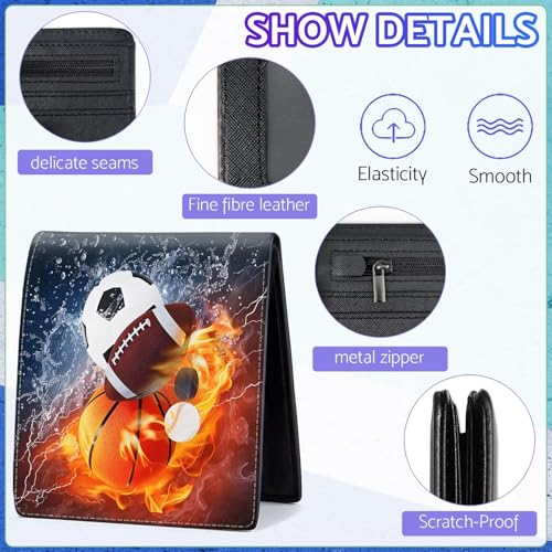 Image of Boys Wallet for Kids, Cool Kids Wallet for Boys Ages 8-10 9-12 11-15, Funny Balls Leather Bifold Rfid Blocking, Coin Pocket Id Window for Teen Men Youth Guys Birthday Christmas Gifts