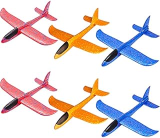 SGBETTER 6 Pack Foam Airplane Toys Throwing Foam Plane Glider Plane Flying Airplane Toys for Outdoor Activities Sport Game Toy Birthday Party Favors