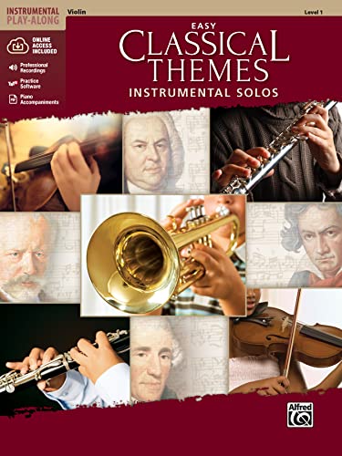 Easy Classical Themes Instrumental Solos: Violin (incl. Online Code) (Alfred\'s Instrumental Play-Along, Level 1)