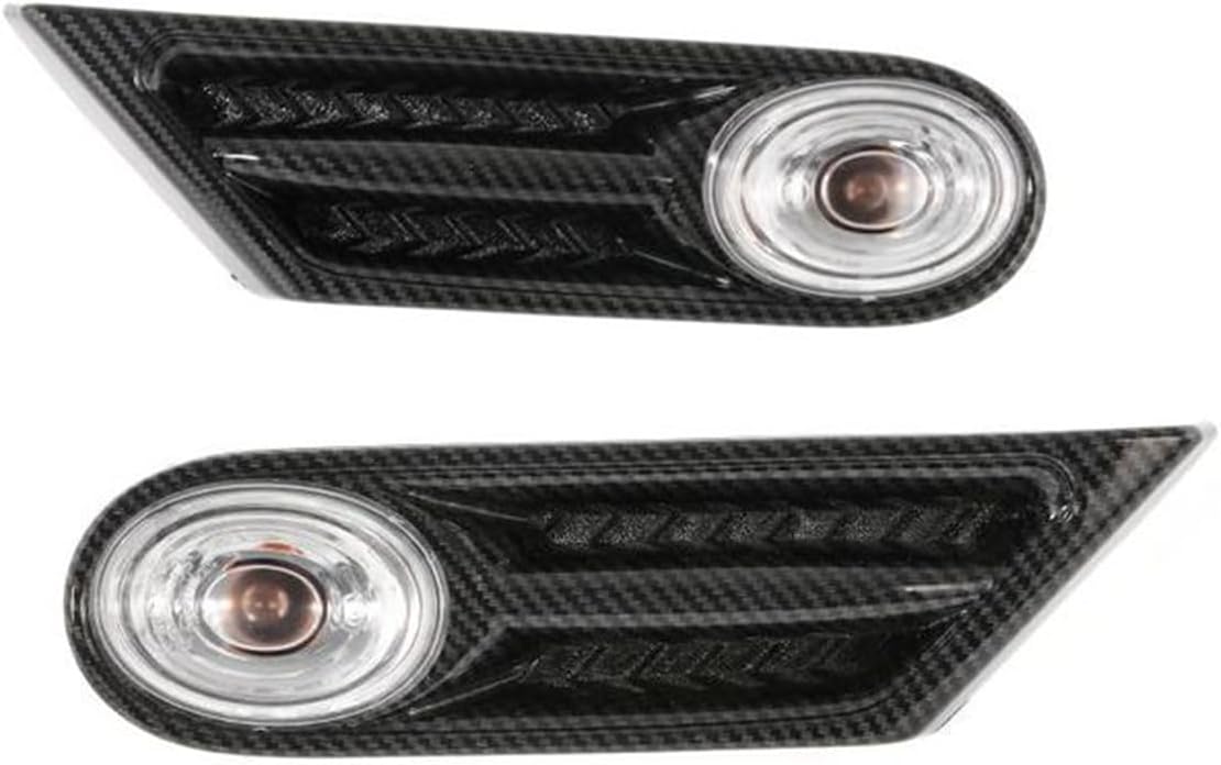 rear tail light lamp lens Side Marker For Maker Indicator LED For Signal Light For BMW For MINI For COOPER R56 R57 R58 R59 2007-2013(Carbon Clear)