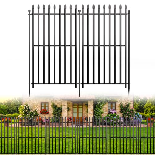 No Dig Decorative Garden Fence Rustproof Metal Temporary Fencing Outdoor Animal Barrier Dog Fence for Yard Patio Border Flower Bed & Landscape | 101 cm (H) x 670 cm (L) 10 Panels