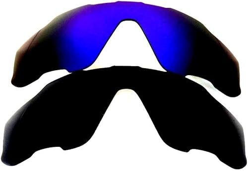 Lentes Galaxy de repuesto para Oakley Jawbreaker polarizados, negroazul, 2 pares
