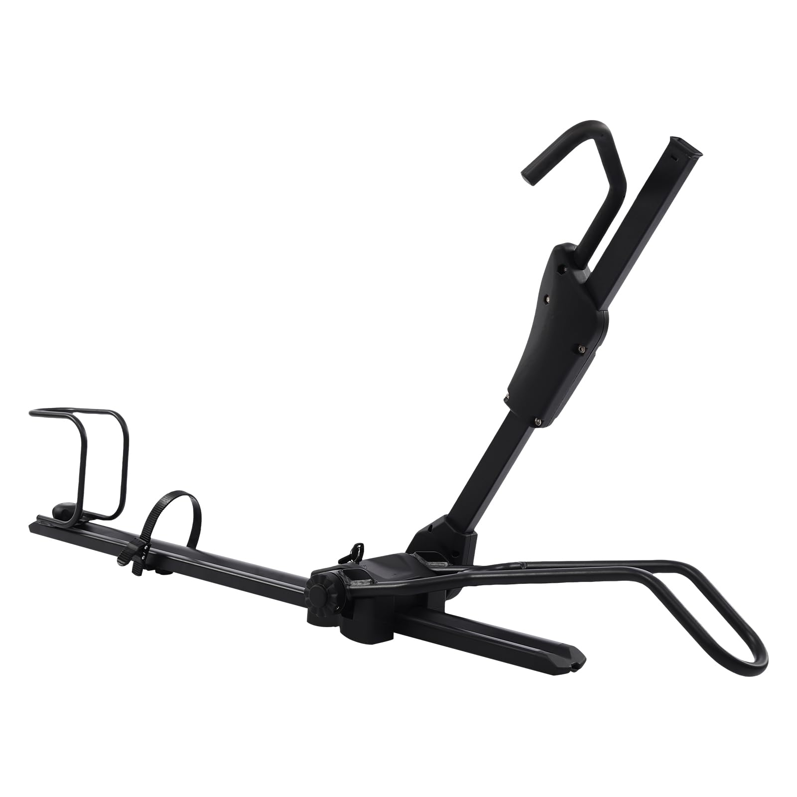 Portabicicletas de techo para coche, portabicicletas con cerradura, ajustable, estable para bicicleta de montaña y carretera, color negro