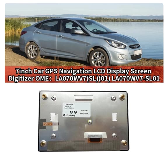 Original 7 Inch LCD Display LA070WV7-SL01 SL04 LA070WV7(SL)(01) Touch Screen Panel for Hyundai I40 Car DVD Navigation