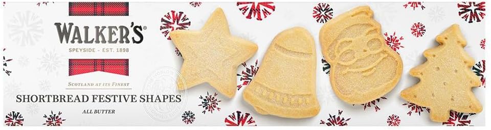 Walkers Pure Butter Shortbread Festive Shapes 175g