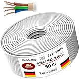 Feuchtraumkabel Mantelleitung NYM-J Strom-kabel. Nennspannung 300/500 Volt