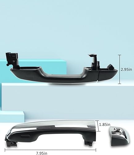 Miniatura 5 de Paquete de 4 manijas de puerta exteriores delanteras y traseras para Lexus Toyota GX460 4Runner 2010-2021 Reemplazar #69210-60170 69250-60050
