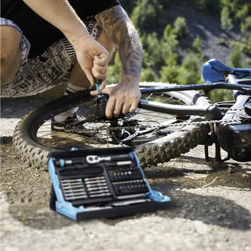 HAZET Smartcase Bit-Satz 2200SC-31 I 73-teilig, Antrieb: Sechskant 6,3 (1/4 Zoll), maximal viele Werkzeuge auf kleinstem Raum für beste Übersicht I klappbarer Werkzeug-Satz Made in Germany